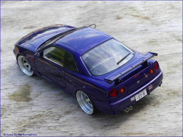 1:18 Nissan Skyline GTR R34 - MBTC Tuning / Midnight Purple + OVP